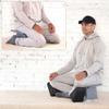 Ungloo Meditation Bench | Wide & Tall Sturdy Stable Cross Legged & Kneeling Stool | Easy on HIPS and Knees | Prayer Bench | Lightweight Sustainable Bamboo Stool view 2