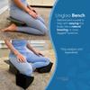 Ungloo Meditation Bench | Wide & Tall Sturdy Stable Cross Legged & Kneeling Stool | Easy on HIPS and Knees | Prayer Bench | Lightweight Sustainable Bamboo Stool view 4