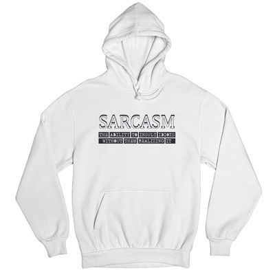 Tee Hunt Sarcasm Ability To Insult Idiots Sweatshirt Sarcastic Funny Hoodie White Small