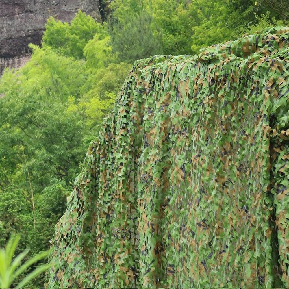 LGLFDJ Outdoor Vehicle Camouflage Netting, Military Hunting Shooting Duck Blind, Jungle Camo Netting for Camping Awnings, Oxford Fabric Decoration Isolation Net (Size : 5X8m(16ft X 26ft))
