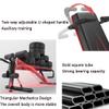 Weight Bench Adjustable Strength Training Bench Foldable Weight Bench Multifunction Dumbbells Bench Incline Bench for Home Gym (Color : Black, Size : 52 * 122 * 110cm) view 4