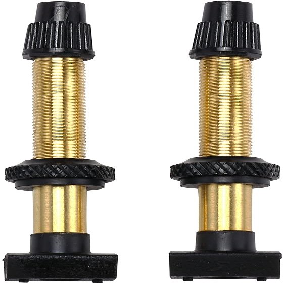 BBB BTI-159 Bicycle Tubeless Valve, Valve Length 2.4 inches (60 mm), Presta Type, Brass, Pack of 2