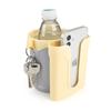 Accmor 3-in-1 Bike Cup Holder with Cell Phone Keys Holder, Bike Water Bottle Holders, Universal Bar Drink Cup Can Holder for Bicycles, Motorcycles, Scooters, Yellow Grey view 1