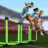 Rayuwen Adjustable Scale Agility Hurdles Football Track and Field Training Jumping Bar Set Outdoor Detachable Dogs Speed Ladders Obstacles,Green,60cm view 3