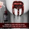Go Ho Halloween Fake Blood Washable(0.5 oz),Dripping Fake Blood with Brushes,Edible Fake Blood Makeup for Eyes Drips Teeths Mouth Nose Bleeds,Cosplay SFX Zombie Vampire Blood view 2