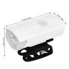 Bike Lights for Night Riding, USB Rechargeable Bike Headlight, Super Bright 500mAh Bicycle Front Light with 3 Lighting Modes for Biking, Skateboarding, Hiking, Motorcycles, Outdoor, White view 4