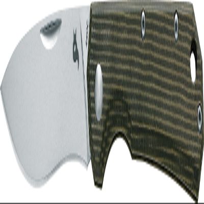 Fox Black Coil Slipjoint Green Micarta and 440C Stainless BF-748MI Pocket Knife BF-748 MI