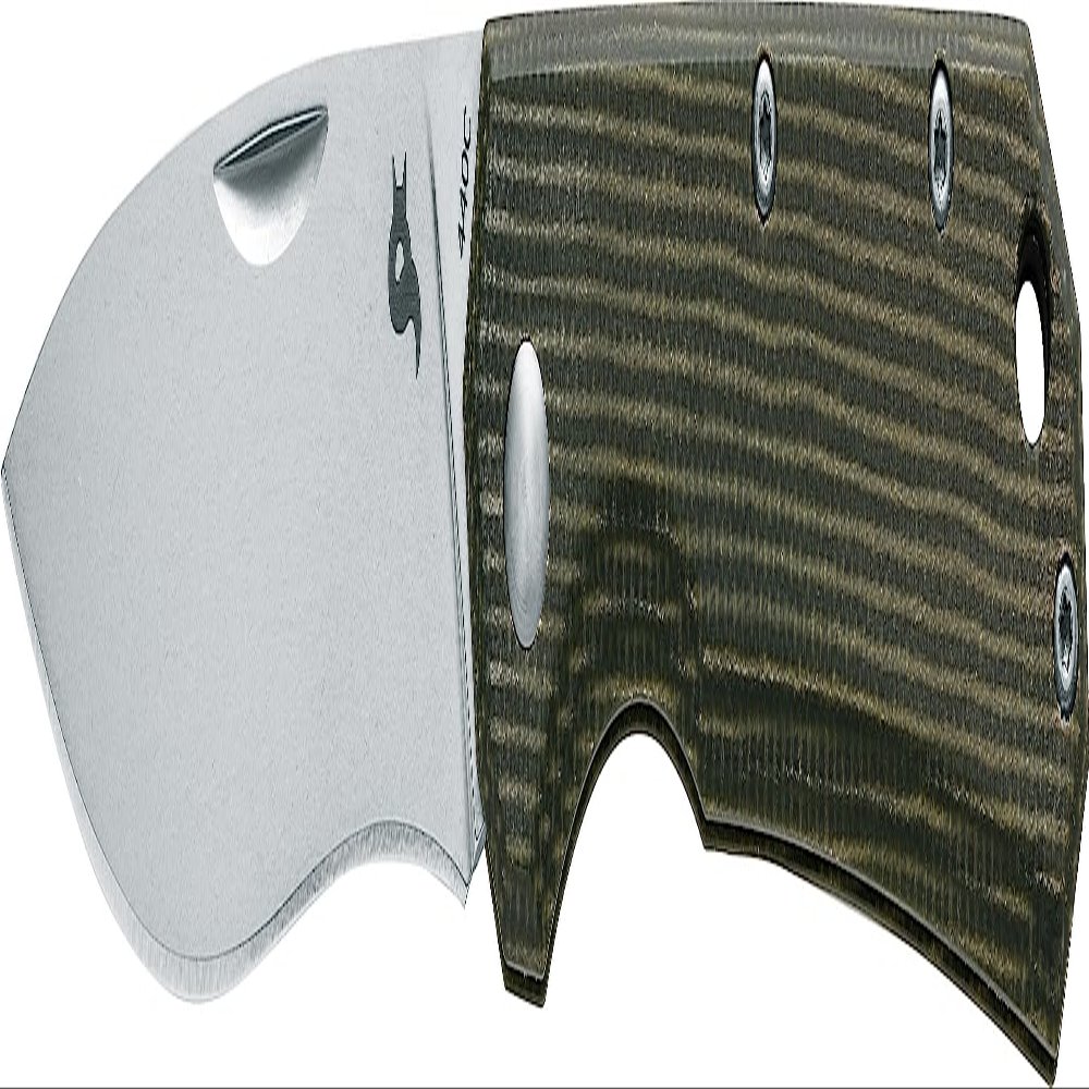 Fox Black Coil Slipjoint Green Micarta and 440C Stainless BF-748MI Pocket Knife BF-748 MI