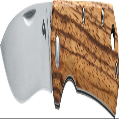 Fox Black Coil Slipjoint Zebra Wood and 440C Stainless BF-748ZW Pocket Knife BF-748 ZW