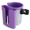 Accmor 3-in-1 Bike Cup Holder with Cell Phone Keys Holder, Bike Water Bottle Holders, Universal Bar Drink Cup Can Holder for Bicycles, Motorcycles, Scooters, Grey Purple view 2