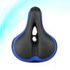 BESPORTBLE Ergonomic Wide Bike Seat Tail Light Road Bike Saddle Reflective Sticker Blue view 4