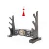XMRISE Sword Holder Katana Samurai Stand Bracket Hanger Rack Classical Chinese Kirin Head Style Ornament,3Tier view 1