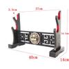 XMRISE Sword Holder Katana Samurai Stand Bracket Hanger Rack Classical Chinese Kirin Head Style Red Velvet Ornament,2Tier view 2