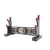 XMRISE Sword Holder Katana Samurai Stand Bracket Hanger Rack Classical Chinese Kirin Head Style Red Velvet Ornament,2Tier view 3