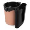 Accmor 3-in-1 Bike Cup Holder with Cell Phone Keys Holder, Bike Water Bottle Holders, Universal Bar Drink Cup Can Holder for Bicycles, Motorcycles, Scooters, Black Beige view 3