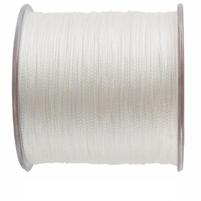 Fishing Lines 300M 4-Strand Multifilament PE 100% PE Braided Fishing Line 10 12 18 28 35 40 50 60 80 100 120LB Fishing Tool (Color : White, Size : X4-300M-0.30MM-40LB)
