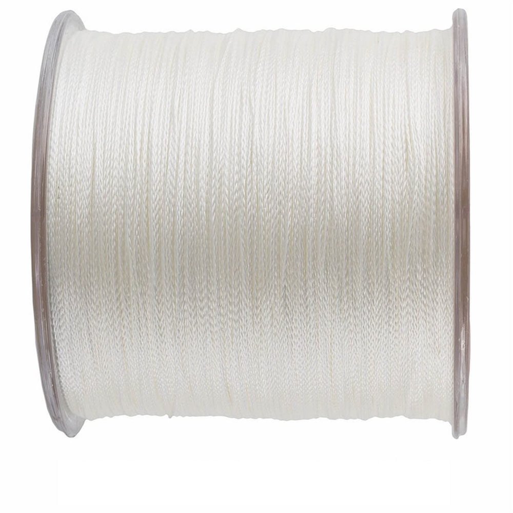 Fishing Lines 300M 4-Strand Multifilament PE 100% PE Braided Fishing Line 10 12 18 28 35 40 50 60 80 100 120LB Fishing Tool (Color : White, Size : X4-300M-0.30MM-40LB)