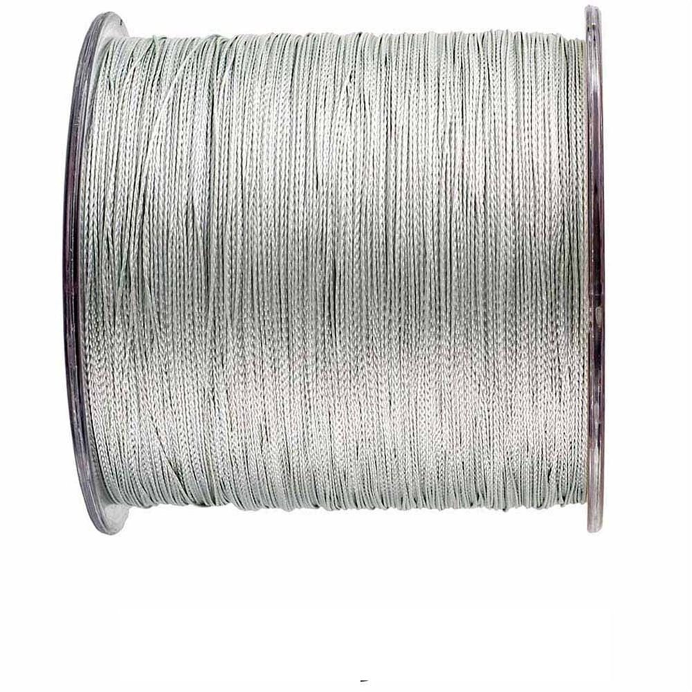 Fishing Lines 300M 4-Strand Multifilament PE 100% PE Braided Fishing Line 10 12 18 28 35 40 50 60 80 100 120LB Fishing Tool (Color : Gray, Size : X4-300M-0.10MM-12LB)