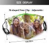 buxvhre Custom Face Masks Design Your Own Text Image Logo Personalized Mask Filter Reusable Adjustable Bandana Face Cover for Men Women view 3