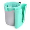 Accmor 3-in-1 Bike Cup Holder with Cell Phone Keys Holder, Bike Water Bottle Holders, Universal Bar Drink Cup Can Holder for Bicycles, Motorcycles, Scooters, Grey Green view 3