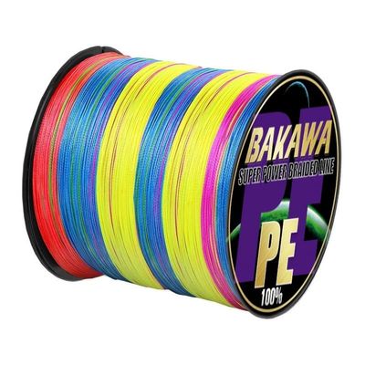 Fishing Lines 4 Braided Fishing Line 300M 100M PE Multifilament Carp Sea Saltwater Floating Wire Accessories Fishing Tool (Color : Multicolor, Size : X4 300M 12LB 0.6)