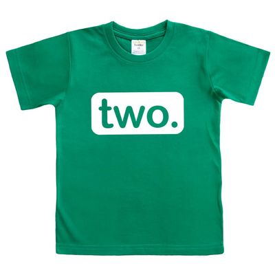 2nd Birthday Shirt boy 2 Year Old Toddler Kids Outfit Second Two t-Shirt Party (Green, 3 Years)