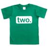 2nd Birthday Shirt boy 2 Year Old Toddler Kids Outfit Second Two t-Shirt Party (Green, 3 Years)