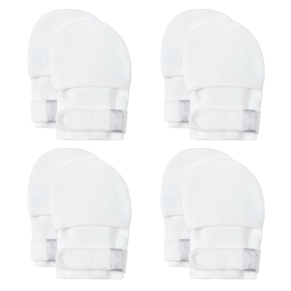 HAPIU Baby Mitten,4 Pack, Cloud&Cloud&Cloud&Cloud, 0-3 Months