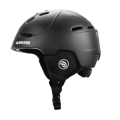 DKONI Ski Helmet for Adults (Medium, Black)