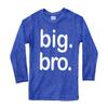 Big bro Shirt boy Big Brother Announcement Shirt for Baby Boys Toddler Promoted to (Charcoal Blue - Long Sleeve, 2 Years) view 1