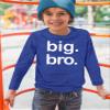 Big bro Shirt boy Big Brother Announcement Shirt for Baby Boys Toddler Promoted to (Charcoal Blue - Long Sleeve, 2 Years) view 3