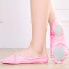 Girls Ballet Elastic Band Dance Shoes Canvas Gymnastics Flats Split Sole Shoes Kids Sneakers High (Pink, 9.5-10Years) view 2