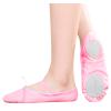 Girls Ballet Elastic Band Dance Shoes Canvas Gymnastics Flats Split Sole Shoes Kids Sneakers High (Pink, 9.5-10Years) view 3