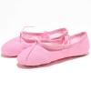 Girls Ballet Elastic Band Dance Shoes Canvas Gymnastics Flats Split Sole Shoes Kids Sneakers High (Pink, 9.5-10Years) view 4