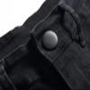 Men Streetwear Big Ripped Moto Skinny Jeans Classic Washed Elastic Hole Denim Pants Distressed Biker Zip Trousers (Black,30.00,5,OZ) view 3