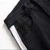 Men Streetwear Big Ripped Moto Skinny Jeans Classic Washed Elastic Hole Denim Pants Distressed Biker Zip Trousers (Black,30.00,5,OZ) view 4
