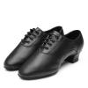 Shoes Boys Modern Dance Shoes Prom Ballroom Latin Dance Shoes Solid Color Lace Up Boys Snow Boots Size 12 (Black, 36) view 1