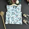 Girls Print Toddler Baby Set Outfits Clothes T-Shirt Shorts Kids Flower Top+Belt Girls Girls Active Suit (Green, 100) view 3
