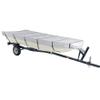 14FT 210D Grey Heavy Duty Marine Grade Trailerable Boat Cover Replacement for Jon Boat view 1