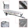 14FT 210D Grey Heavy Duty Marine Grade Trailerable Boat Cover Replacement for Jon Boat view 2