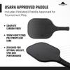 Northwest Coast Pickleball Backpack with Built-In Combination Lock + USAPA Approved Pickleball Paddle  Black view 2