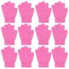 ONESING 12 Pairs Kids Knit Gloves - Stretchy Toddler Gloves for Boys & Girls, Ages 3-12 view 1
