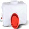 YXCUIDP White Bucket Thick Horizontal Square Water Storage Tank Food Grade Plastic Bucket with Cover and Valve for Hiking, Hunting, Barbecue Party(100L) view 1