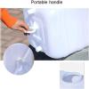 YXCUIDP White Bucket Thick Horizontal Square Water Storage Tank Food Grade Plastic Bucket with Cover and Valve for Hiking, Hunting, Barbecue Party(100L) view 3