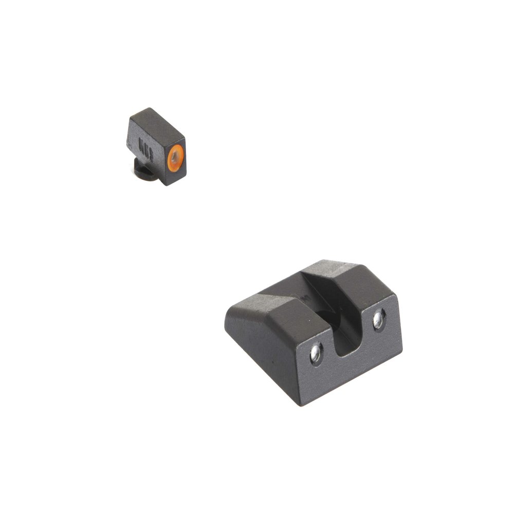 MEPRO Hyper-Bright tritium Night Sights Compatible with Taurus G2, Green tritium, Orange Colored Front Ring, U-Notch Rear by Meprolight