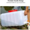 YXCUIDP Portable Water Tank,25L 50L 100L 150L 200L Water Storage Bucket with Tap, Hiking, Picnic, Travel and BBQ Outdoor Travel Water Carrier(White,50L) view 4