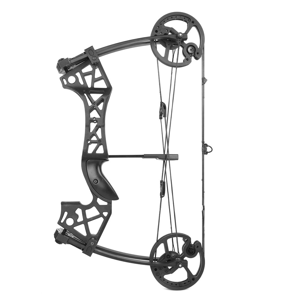 SHARROW Dual-Purpose Compound Bow, 40-65lbs Adjustable, 25.5-28.5 Inch Draw Length, Left/Right Hand, Black Aluminum, 52lbs, 28.5 Inch, Projectile Bow