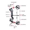 SHARROW Dual-Purpose Compound Bow, 40-65lbs Adjustable, 25.5-28.5 Inch Draw Length, Left/Right Hand, Black Aluminum, 52lbs, 28.5 Inch, Projectile Bow view 2