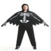 Honeystore Men's Scary Skeleton Cosplay Costume Two Piece Halloween Party Outfit 82230 M view 1
