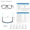 Runworld Sports Basketball Glasses for Men and Women, Anti Fog & Anti Collision, Safety Eyewear Protective Dribbling Goggles (Black) view 2